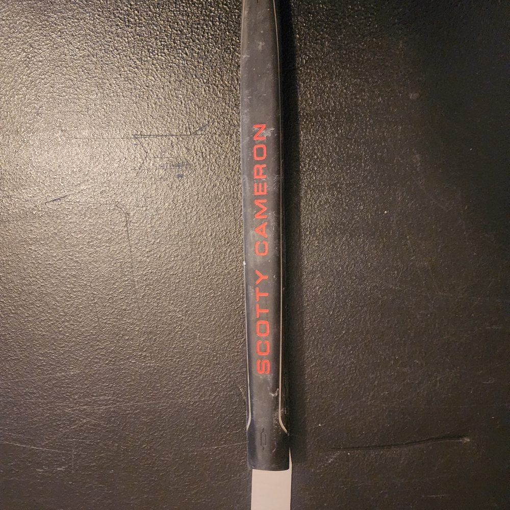 Scotty Cameron Black Putter Grip with Red Lettering